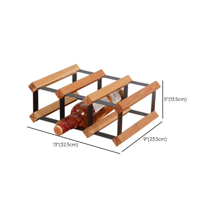 Tafelbladwijnrek massief houten flesjes rek voor woonkamer