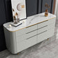 Contemporary Sideboard Stone Storage Sideboard Buffet with Drawers for Dining Room