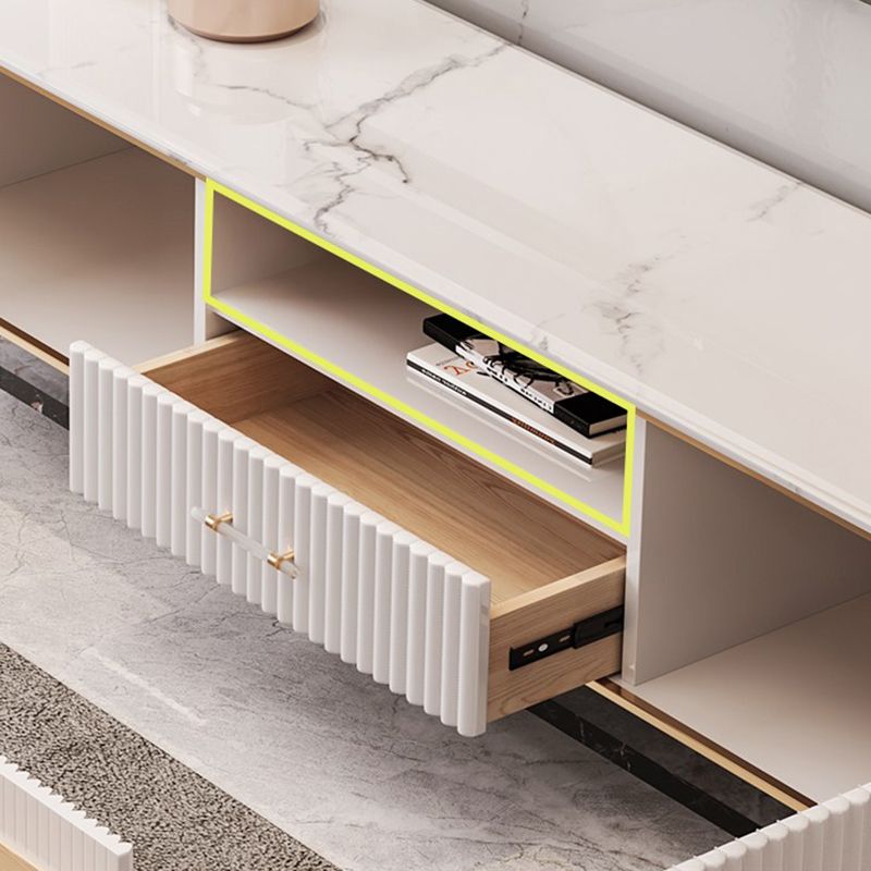 Glam TV Stand Console Stone TV Media Console pour salon