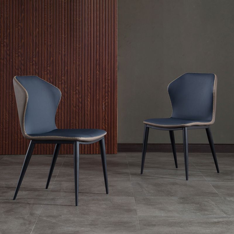 Home Armless Dining Chairs Upholstered Side Chairs with Metal Legs (Set of 2) Clearhalo ' kitchen&dining_furn' 'Dining Chairs' 'Dining Tables & Seating' 'dining_chair' 'furn' 'furn_dining_chair' 'Furniture' 'furniture_dining_chair' 'Kitchen & Dining Furniture' 'kitchen' 1200x1200_a0012755-14bd-4008-8210-ec3bf202dbe5