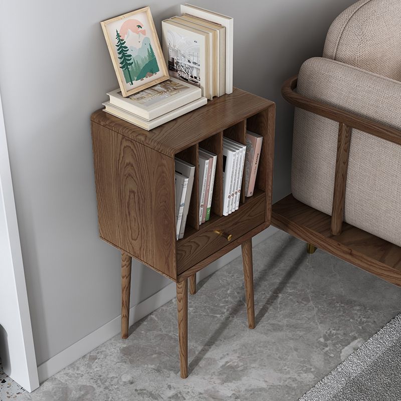 Solid Wood 3 Legs End Table Modernistic Rectangular Side Table