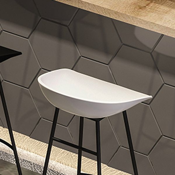 Modern Style Bar Chair PP Bucket Seat Iron Sled Legs Barstool with Footrest for Bar Clearhalo 'Bar Furniture' 'Bar Stools' 'bar_stools' 'furn' 'furn_bar_stools' 'furniture_bar_stools' 'Kitchen & Dining Furniture' 'kitchen&dining_furn' 'kitchen' 'kitchen_furn' Furniture' 1200x1200_a001d4f9-66a1-4aa9-a631-85b110dbe7c2