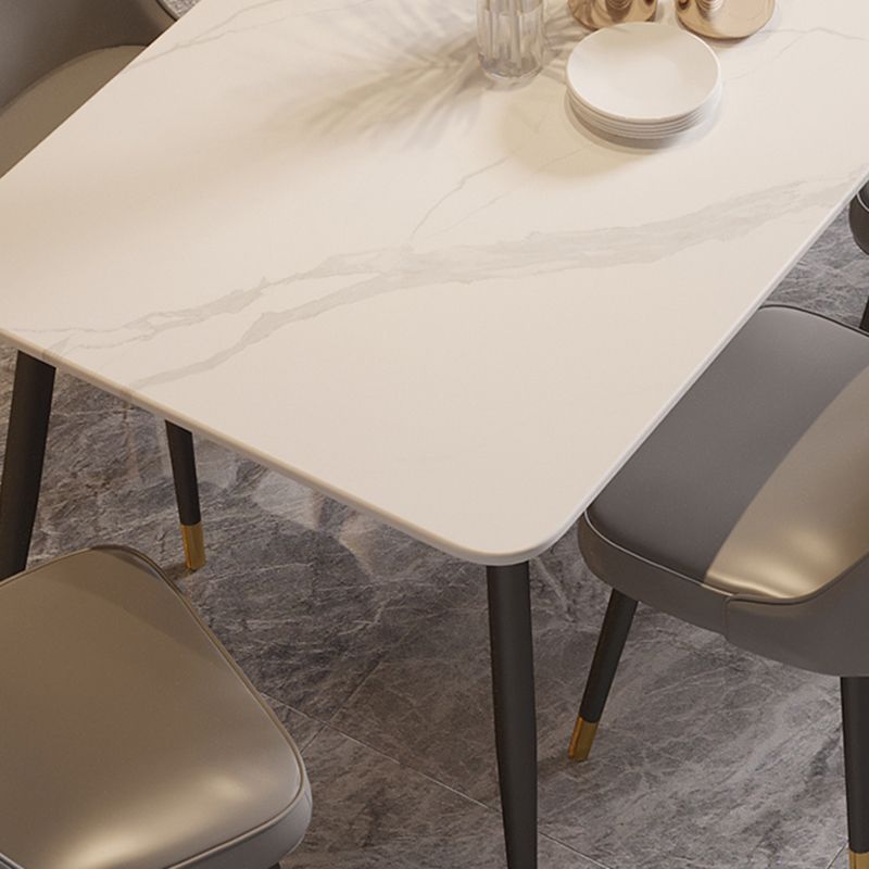 Rectangle Shape Dining Table Sintered Stone Table Modern Style with 4 Legs Clearhalo ' dining_table' 'Dining Tables & Seating' 'Dining Tables' 'furn' 'furn_dining_table' 'Furniture' 'furniture_dining_table' 'Kitchen & Dining Furniture' 'kitchen&dining_furn' 'kitchen' 'kitchen_dining_table' 1200x1200_a0045fc8-4dda-4bf3-a6b9-278e95bd92f2