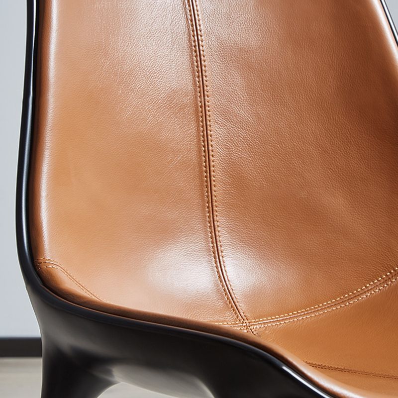 Contemporary Style Side Chair Metal Solid Back Dining Room Chair for Brasserie Clearhalo 'Dining Chairs' 'Dining Tables & Seating' 'dining_chair' 'furn' 'furn_dining_chair' 'Furniture' 'Kitchen & Dining Furniture' 1200x1200_a004a3b2-8d46-4708-ac94-ec455a1558ce