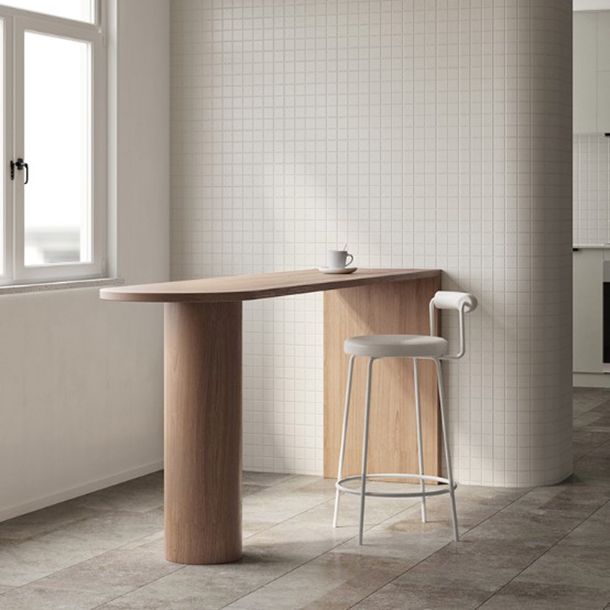 Industrial Style Wood Top Counter Table 42-inch Height Table for Living Room Clearhalo 'Bar Furniture' 'Bar Tables' 'bar_tables' 'furn' 'furn_bar_tables' 'Furniture' 'furniture_bar_tables' 'Kitchen & Dining Furniture' 1200x1200_a0069546-65ce-4a6e-86cf-a85559c12195