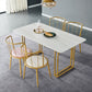 Sintered Stone Dining Table Traditional Luxury Dining Table with Gold Frame Clearhalo ' dining_table' 'Dining Tables & Seating' 'Dining Tables' 'furn' 'furn_dining_table' 'Furniture' 'furniture_dining_table' 'Kitchen & Dining Furniture' 'kitchen&dining_furn' 'kitchen' 'kitchen_dining_table' 1200x1200_a006dcc1-1521-466e-b7dc-fdd29b605cc9