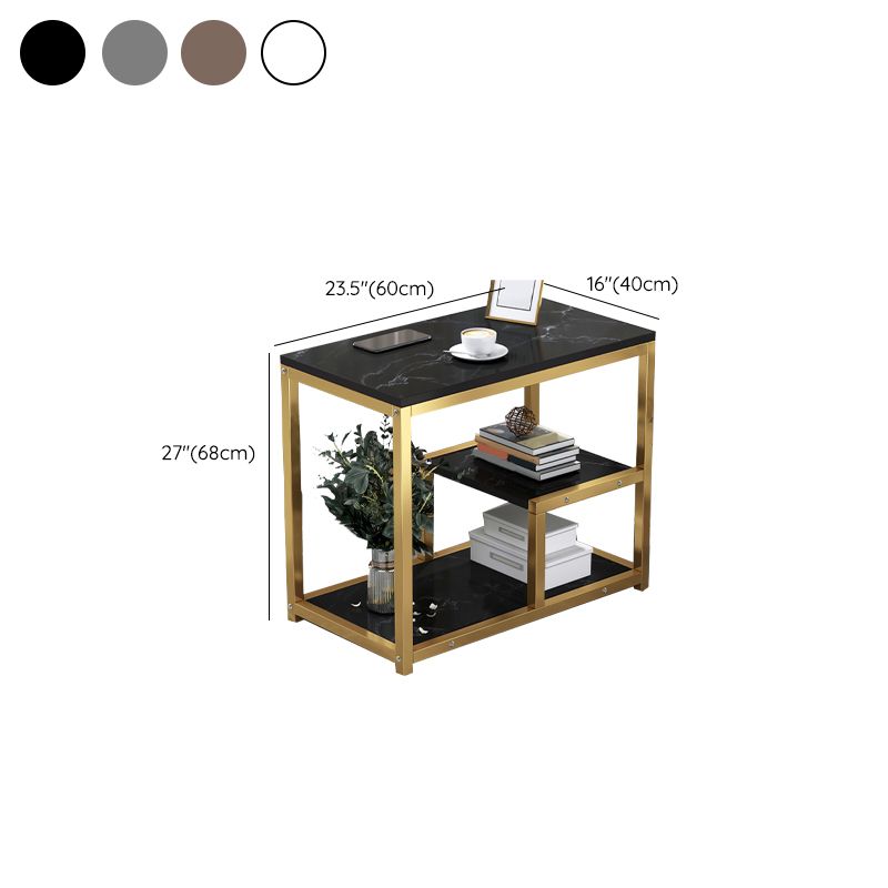 Industrial Rectangular Corner Table Metal Side End Snack Table Clearhalo 'Coffee & Accent Tables' 'End & Side Tables' 'end_side_tables' 'furn' 'furn_end_side_tables' 'Furniture' 'Living Room Furniture' 1200x1200_a008d863-9ecb-4b7e-8b90-8746ffd77507