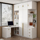 White Wooden Wardrobe Contemporary Style Wardrobe Closet with Drawer Clearhalo 'Armoires & Wardrobes' 'armoires_wardrobes' 'Bedroom Furniture' 'furn' 'furn_armoires_wardrobes' 'Furniture' 1200x1200_a00b08c3-7718-42a1-9495-dc6f7d979131