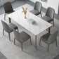 Modern Rectangle Dining Table Ash Wood Base Dining Table with 4 Legs