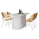 Solid Wood Base Contemporary Oval Indoor Table Pedestal Table for Dining Room Clearhalo 'Dining Tables & Seating' 'Dining Tables' 'dining_table' 'furn' 'furn_dining_table' 'Furniture' 'furniture_dining_table' 'Kitchen & Dining Furniture' 'kitchen' 'kitchen_dining_table' 1200x1200_a00bc937-a2c5-4c7c-a453-8994b58492dd