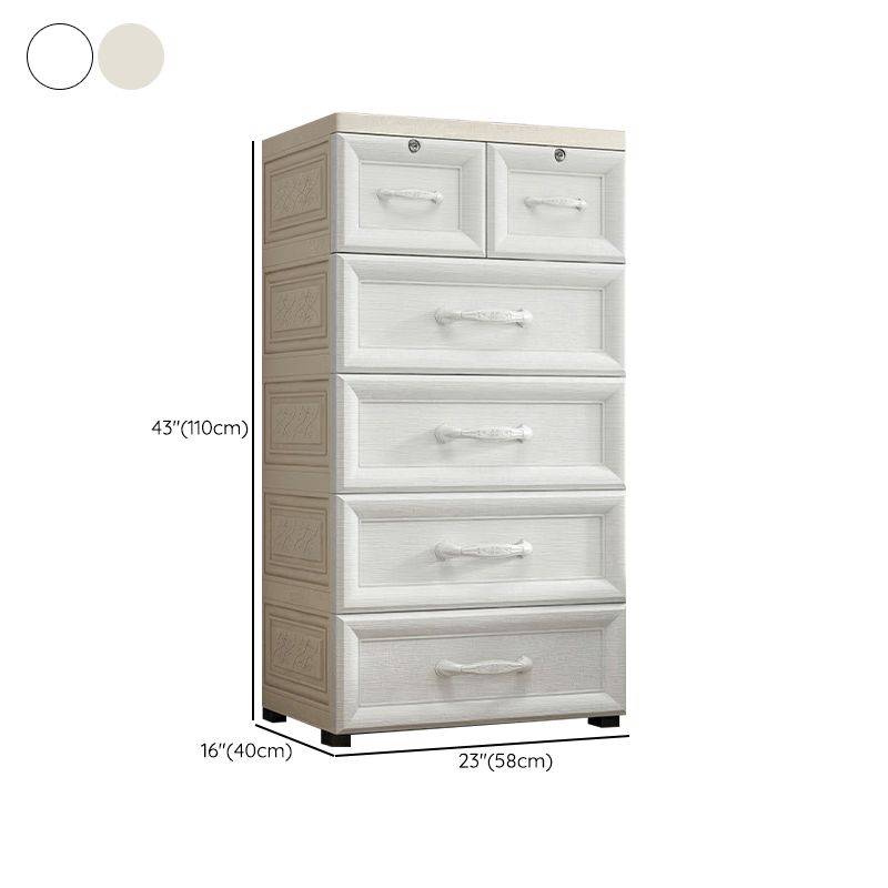 Armoire de garde-robe contemporaine avec tiroir en plastique armoire non conservateur