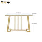 Tabla de acento de consola contemporánea Tabla de sofá de consola rectangular en mármol