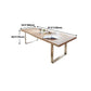 Rectangle Solid Wood Dining Table Luxury Double Pedestal Table for Dining Room Clearhalo ' dining_table' 'Dining Tables & Seating' 'Dining Tables' 'furn' 'furn_dining_table' 'Furniture' 'furniture_dining_table' 'Kitchen & Dining Furniture' 'kitchen&dining_furn' 'kitchen' 'kitchen_dining_table' 1200x1200_a00dcc8f-b32b-416b-a41d-6dcacc9da5c5