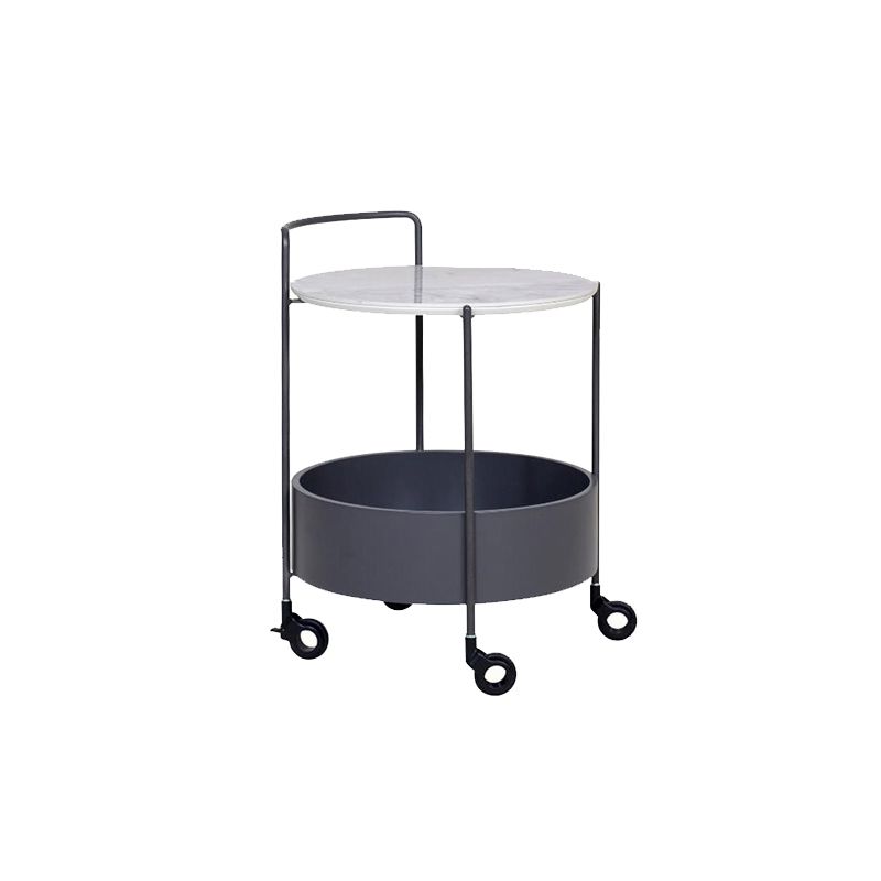 Contemporary Corner Table Round Wood Side Table with Storage Clearhalo 'Coffee & Accent Tables' 'End & Side Tables' 'end_side_tables' 'furn' 'furn_end_side_tables' 'Furniture' 'Living Room Furniture' 1200x1200_a00f0b47-1f43-4df9-883a-6a861b3bb027