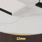11"H Contemporary Coffee Table Round Coffee Cocktail Table with Drawer