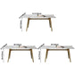 Metal Contemporary Rectangular Dining Table Sintered Stone Dining Table with Trestle Base Clearhalo ' dining_table' 'Dining Tables & Seating' 'Dining Tables' 'furn' 'furn_dining_table' 'Furniture' 'furniture_dining_table' 'Kitchen & Dining Furniture' 'kitchen&dining_furn' 'kitchen' 'kitchen_dining_table' 1200x1200_a0100401-3b67-4259-8694-5b0a48ebb8a3