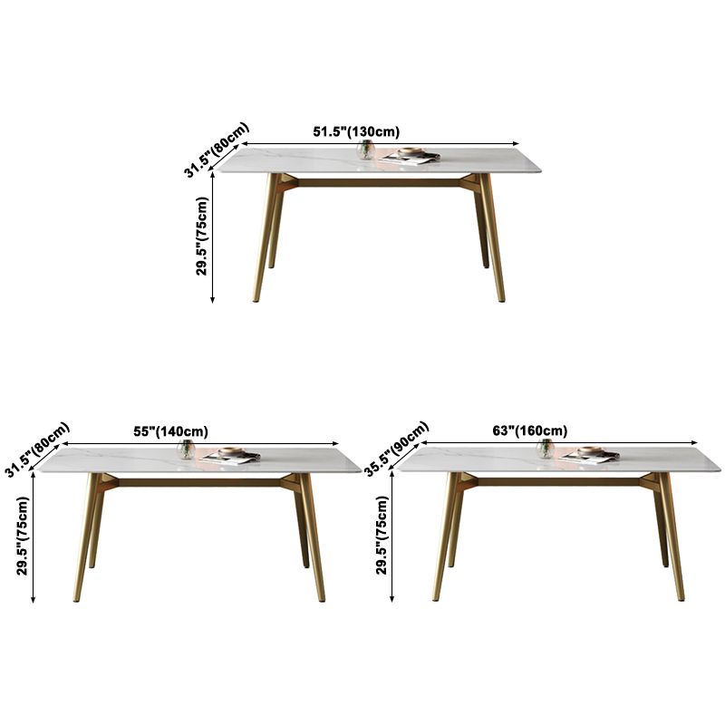 Metal Contemporary Rectangular Dining Table Sintered Stone Dining Table with Trestle Base Clearhalo ' dining_table' 'Dining Tables & Seating' 'Dining Tables' 'furn' 'furn_dining_table' 'Furniture' 'furniture_dining_table' 'Kitchen & Dining Furniture' 'kitchen&dining_furn' 'kitchen' 'kitchen_dining_table' 1200x1200_a0100401-3b67-4259-8694-5b0a48ebb8a3