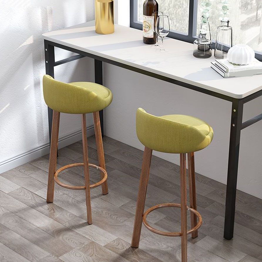 Modern Home Low Back Barstool Matte Finish Upholstered Stools Clearhalo 'Bar Furniture' 'Bar Stools' 'bar_stools' 'furn' 'furn_bar_stools' 'Furniture' 'Kitchen & Dining Furniture' 1200x1200_a01051a4-a59b-4293-af10-5e474b13675b