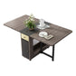 Rectangle Mid-Century Modern Dining Table Drop-Leaf Table with Solid Wood Base for Home Clearhalo ' dining_table' 'Dining Tables & Seating' 'Dining Tables' 'furn' 'furn_dining_table' 'Furniture' 'furniture_dining_table' 'Kitchen & Dining Furniture' 'kitchen&dining_furn' 'kitchen' 'kitchen_dining_table' 1200x1200_a011e81a-abae-49d4-9aca-583ba8220155