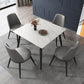 Industrial Style Stone Dining Table 4 Legs Dining Site Table for Dining Room Clearhalo ' dining_table' 'Dining Tables & Seating' 'Dining Tables' 'furn' 'furn_dining_table' 'Furniture' 'furniture_dining_table' 'Kitchen & Dining Furniture' 'kitchen&dining_furn' 'kitchen' 'kitchen_dining_table' 1200x1200_a012ec0b-b7bb-4230-bdcd-8f3df6d15352