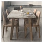 Rectangle 4 Legs Minimalist Table Three-Color Fixed Table of Sintered Stone Clearhalo ' dining_table' 'Dining Tables & Seating' 'Dining Tables' 'furn' 'furn_dining_table' 'Furniture' 'furniture_dining_table' 'Kitchen & Dining Furniture' 'kitchen&dining_furn' 'kitchen' 'kitchen_dining_table' 1200x1200_a015ae6b-2fda-480d-84db-94b18f0c9307
