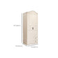 White Engineered Wood Wardrobe Armoire Hinged Wardrobe Closet
