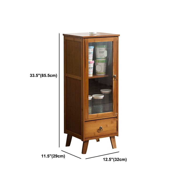 Server per pranzo acrilico contemporaneo server di bambù marrone per cucina