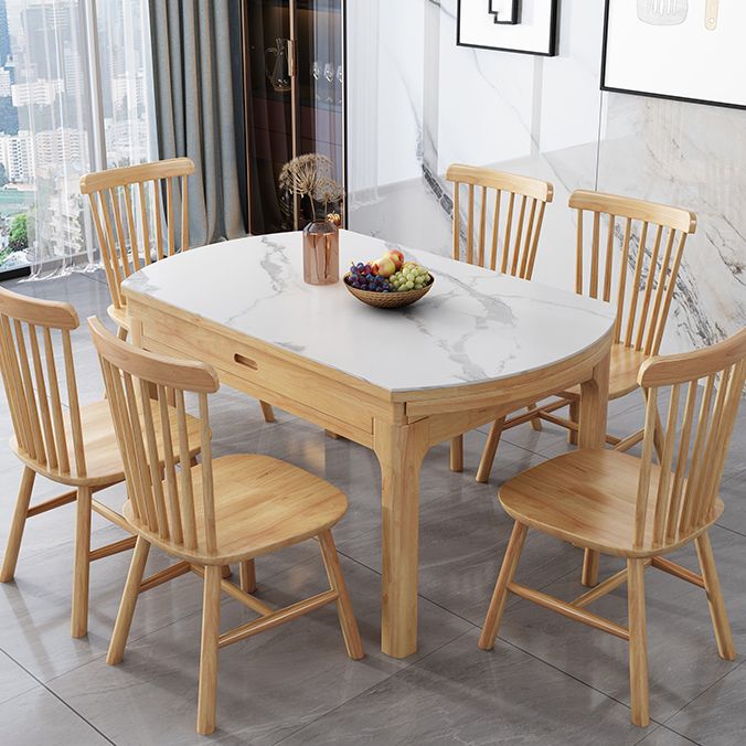 Minimalist Extendable Round Shape Table Standard Sintered Stone Dining Table for Kitchen Clearhalo ' dining_table' 'Dining Tables & Seating' 'Dining Tables' 'furn' 'furn_dining_table' 'Furniture' 'furniture_dining_table' 'Kitchen & Dining Furniture' 'kitchen&dining_furn' 'kitchen' 'kitchen_dining_table' 1200x1200_a01937bd-1d93-4e94-a093-2e5035bddcd6