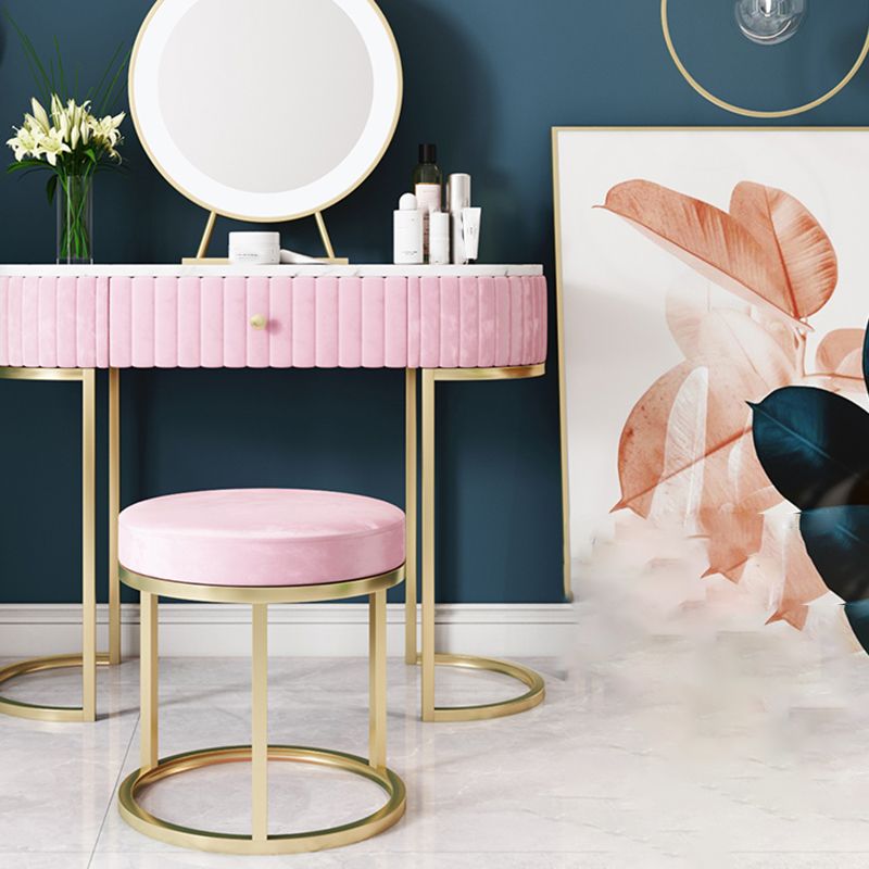 Solid Color Flannel Standard Stool Modern Simple Round Footstool Clearhalo 'furn' 'furn_ottomans_poufs' 'Furniture' 'Living Room Furniture' 'Ottomans & Poufs' 'ottomans_poufs' 1200x1200_a01adb14-8df9-4753-a51b-189f2f97799a