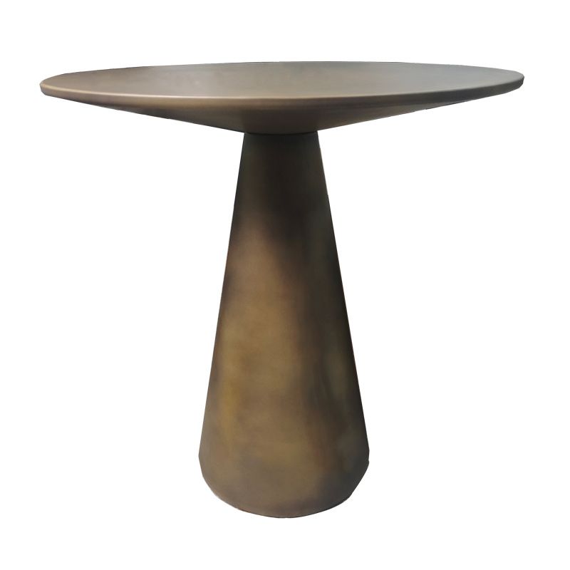 Table de métal de base de piédestal rond