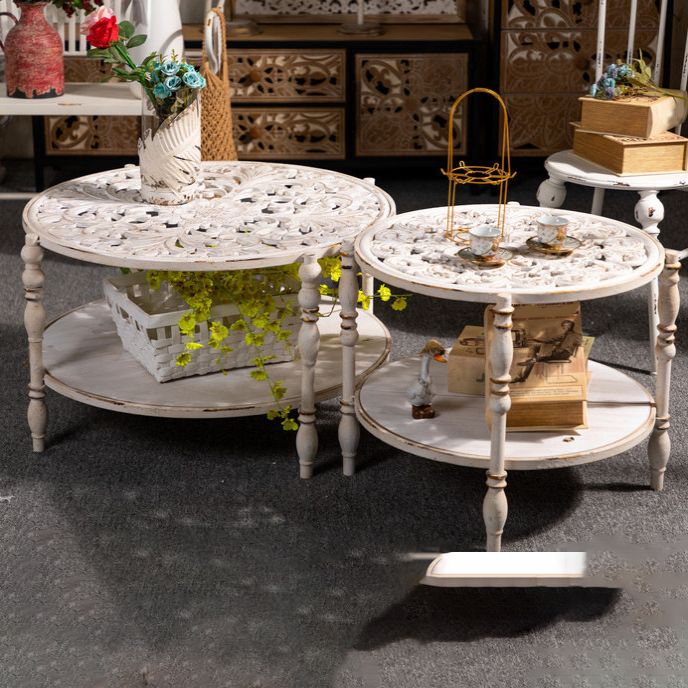 Tavolino di campagna da 19 "H Tavolo da metallo Accento Round Accent