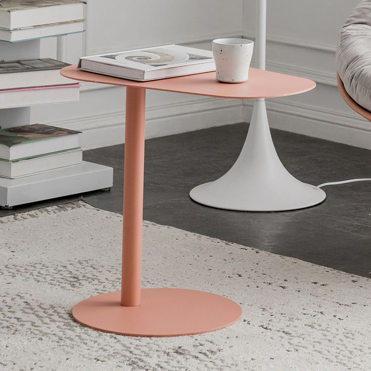 Mesa final geométrica de metal de mediados de siglo Mesa auxiliar de 20 "de altura C de altura