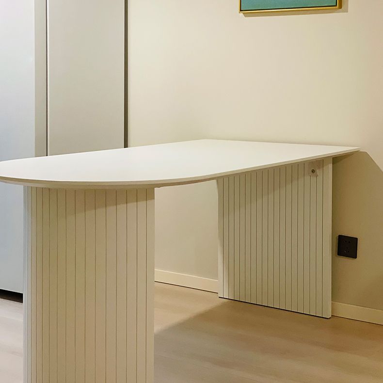 Contemporary Home Pine Solid Wood Dining Table Freeform Table with Double Pedestal Base Clearhalo ' dining_table' 'Dining Tables & Seating' 'Dining Tables' 'furn' 'furn_dining_table' 'Furniture' 'furniture_dining_table' 'Kitchen & Dining Furniture' 'kitchen&dining_furn' 'kitchen' 'kitchen_dining_table' 1200x1200_a022b546-6540-42a2-83aa-c844a28ea3ae