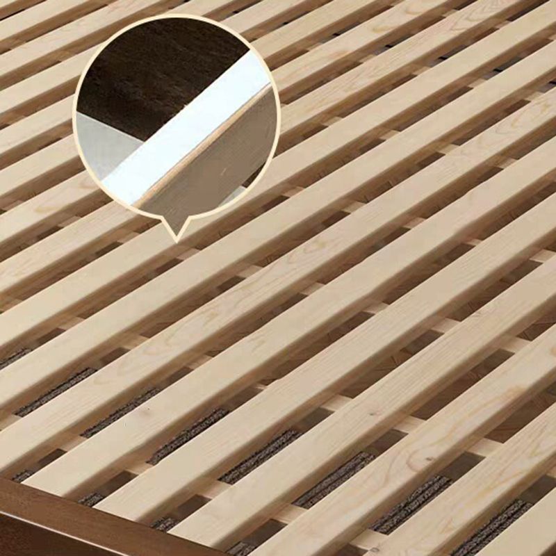 Lit d'espresso traditionnel lit de noix standard rectangulaire lit avec tête de lit