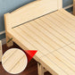 Natural Pine Wood Bed Frame Nordic 21.65" H Folding Bed with Headboard Clearhalo 'Bedroom Furniture' 'Beds' 'furn' 'furn_beds' 'Furniture' 1200x1200_a024a3d1-3650-4be2-8225-f6ca7964c7bc