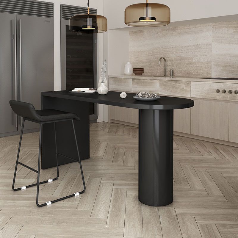 Irregular Shape Solid Wood Table for Restaurant Modern Island Table with Double Pedestal Clearhalo 'Dining Tables & Seating' 'Dining Tables' 'dining_table' 'furn' 'furn_dining_table' 'Furniture' 'furniture_dining_table' 'Kitchen & Dining Furniture' 'kitchen' 'kitchen_dining_table' 1200x1200_a025a53d-36f4-453a-ba80-a49c85a719e5