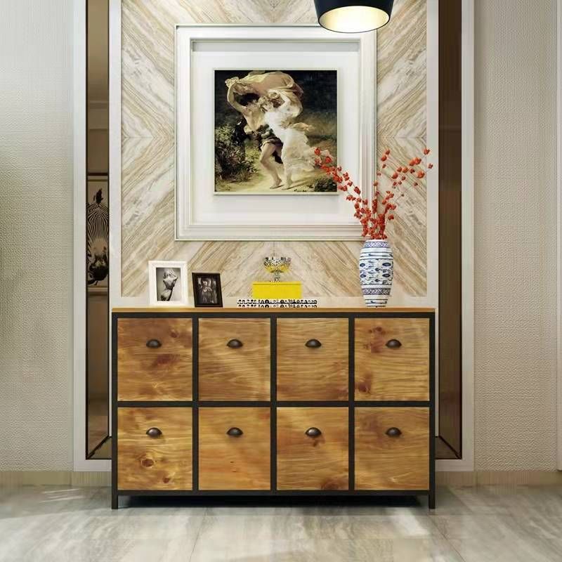 29.5" Tall Solid Wood Apothecary Accent Chest Rectangular Storage Cabinet with Drawers Clearhalo 'Cabinets & Chests' 'cabinets_chests' 'furn' 'furn_cabinets_chests' 'Furniture' 'Living Room Furniture' 1200x1200_a02626b0-c605-457a-a990-6b04d43e9c1e