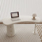 Table de conférence en forme de forme gratuite Modern Wooden Writing Desk en blanc