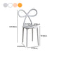 Modern Style Dining Chair Armless Dining Chairs with Plastic Legs for Kitchen