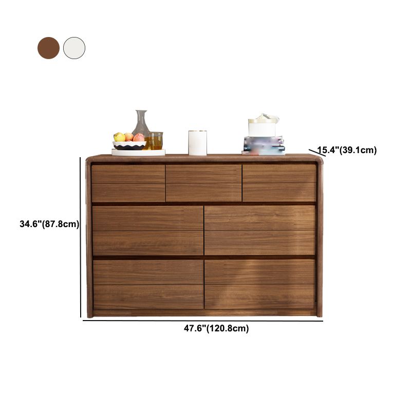 Rectangular Modern Cabinet Wood Minimalist Side Cabinet with Drawer