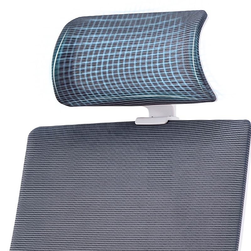 Silla de oficina moderna brazos fijos altura de asiento ajustable altura giratoria con espalda transpirable