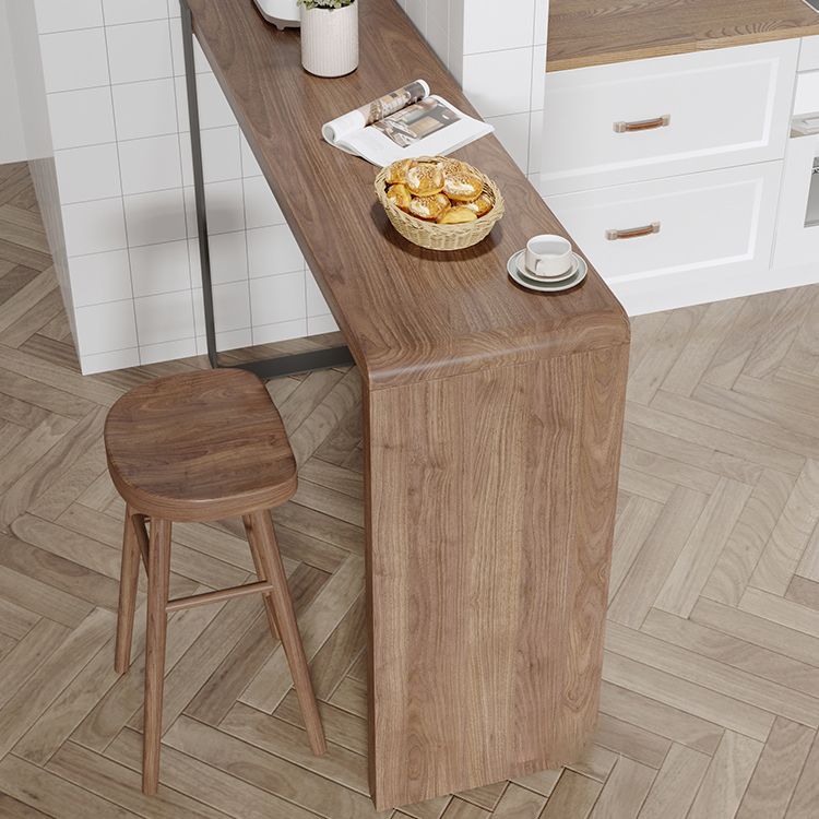 Juego de mesa de Bar y Pub de madera maciza de pino, mesa de Bar rectangular de 1/3 Uds. Y taburetes sin respaldo