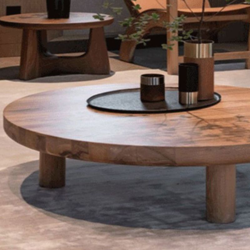 3 Legs 1 Single Coffee Table Solid Wood Brown Cocktail Table Clearhalo 'Coffee & Accent Tables' 'Coffee Tables' 'coffee_tables' 'furn' 'furn_coffee_tables' 'Furniture' 'Living Room Furniture' 1200x1200_a029970c-b668-4fc3-8c57-10206157a0a1