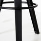 Contemporary Counter Height Stools with Low Back for Living Room
