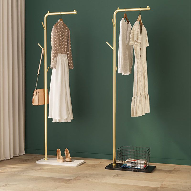 Modern Metal Entry Hall Tree Changs Racks con ganchos de abrigo