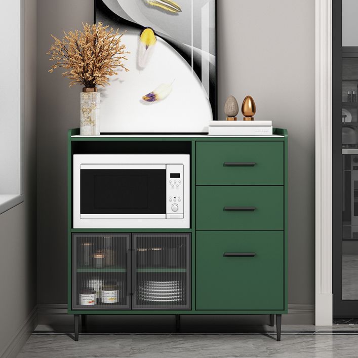 3-Drawer Engineered Wood Sideboard Modern Stone Countertop Credenza for Living Room Clearhalo 'buffet_sideboard' 'Buffets & Sideboards' 'furn' 'furn_buffet_sideboard' 'Furniture' 'furniture_buffet_sideboard' 'Kitchen & Dining Furniture' 1200x1200_a02bb229-f40d-4b75-a16c-91792ff359bf