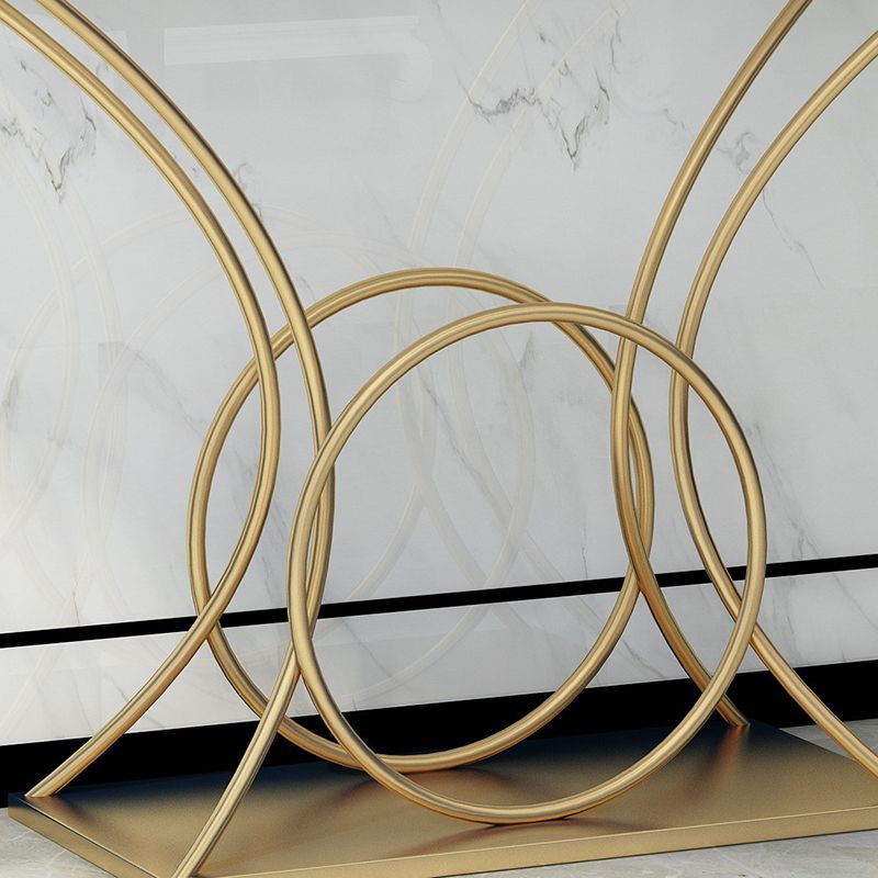 Tabla de consola de mármol Glam 31.5 "Tabla de acento de 1 estante de altura para Hall