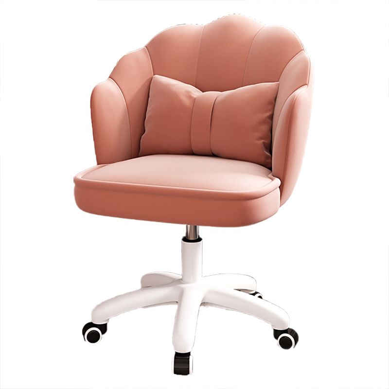 Faux Leather Desk Chair Contemporary Pillow Included Office Chair with Wheels Clearhalo 'furn' 'furn_office_chair' 'Furniture' 'furniture_office_chair' 'Office Chairs' 'Office Furniture' 'office_chair' 1200x1200_a02fa6fa-0823-45c7-a230-1c53900c5b47