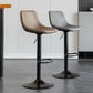 Contemporary Matte Finish Leather Barstool Adjustable Height Footrest Home Stool Clearhalo 'Bar Furniture' 'Bar Stools' 'bar_stools' 'Furniture' 'furniture_bar_stools' 'Kitchen & Dining Furniture' 1200x1200_a030a066-72a7-4d9d-a0e9-1a3e43a7cc43