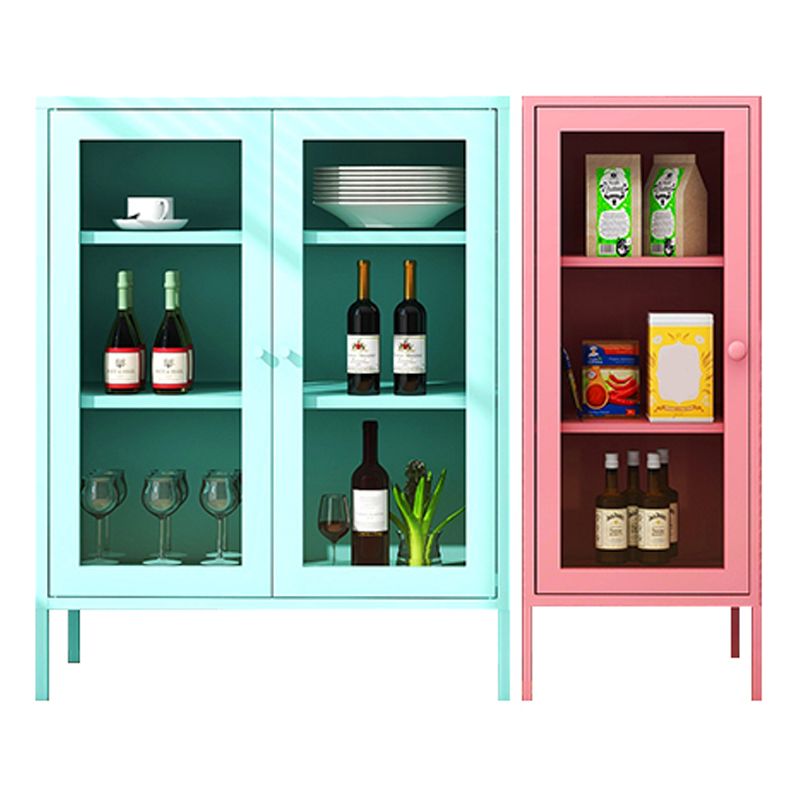 Server porta da pranzo contemporaneo Server metallico per soggiorno